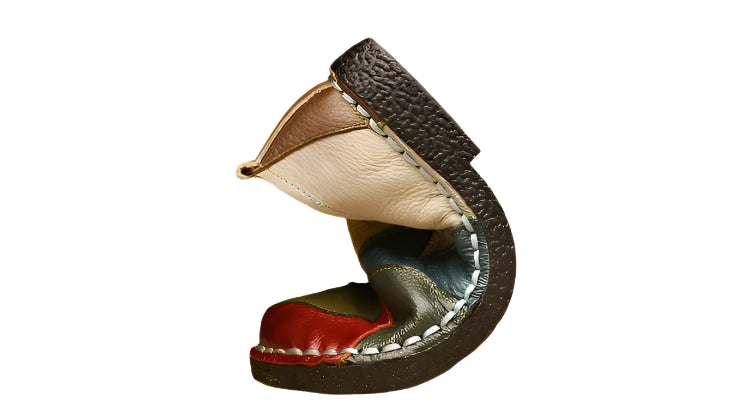 Chunky Leather Loafers – Boho Retro Handmade | Mint Crush