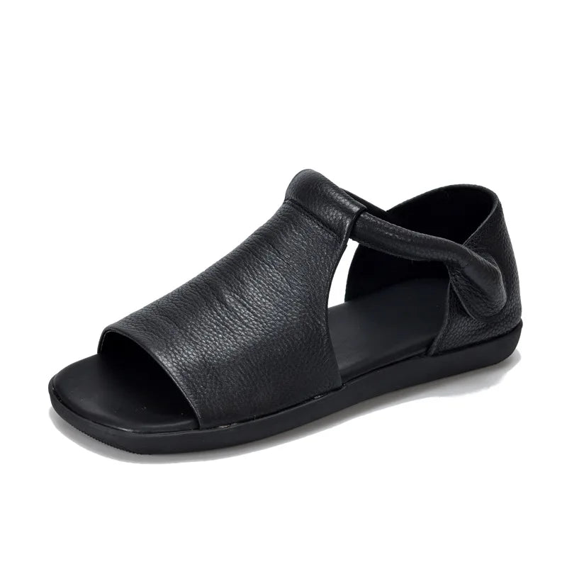 Vintage Soft Leather Flats – Handmade Retro Comfort | Mint Crush