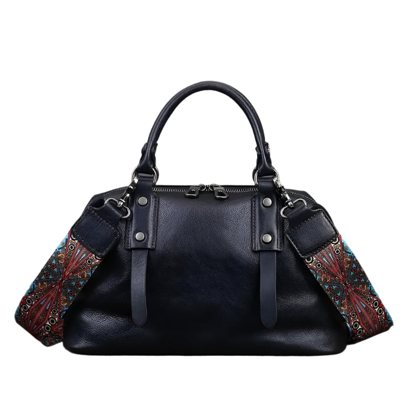 Retro Leather Shoulder Bag – Handmade Classic Charm