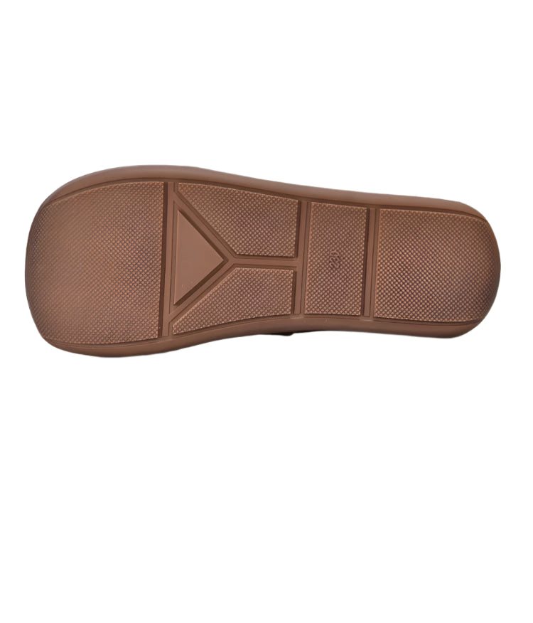 Retro Leather Ballerina Flats