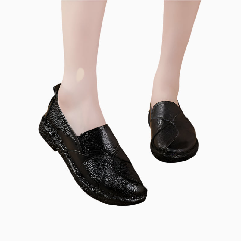 Chunky Leather Loafers – Boho Retro Handmade | Mint Crush