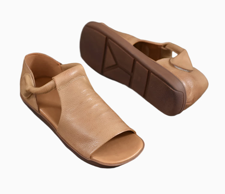 Vintage Soft Leather Flats – Handmade Retro Comfort | Mint Crush