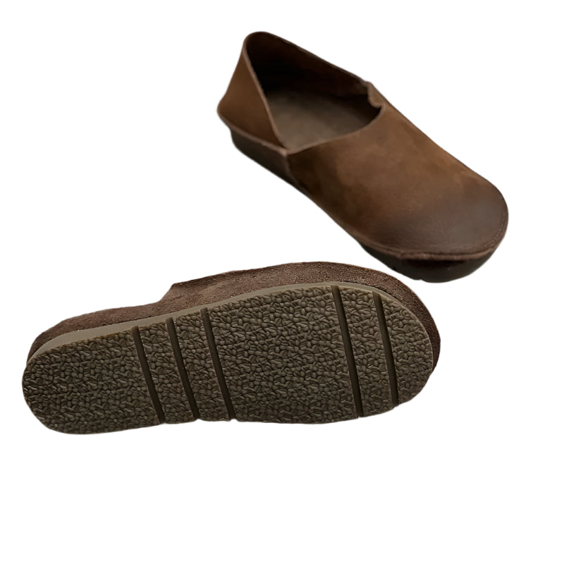 Vintage Leather Ballerinas – Handmade Minimalist Flats | Mint Crush
