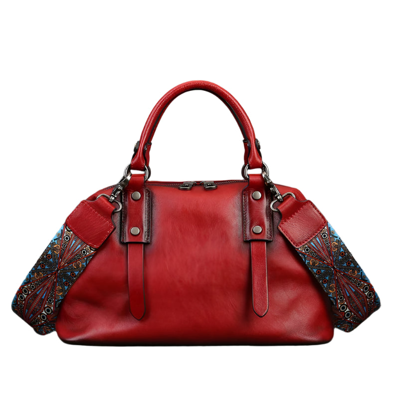 Retro Leather Shoulder Bag – Handmade Classic Charm