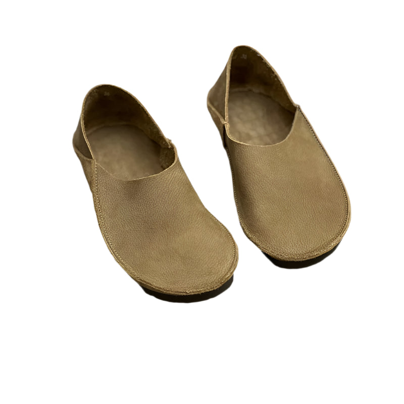 Vintage Leather Ballerinas – Handmade Minimalist Flats | Mint Crush