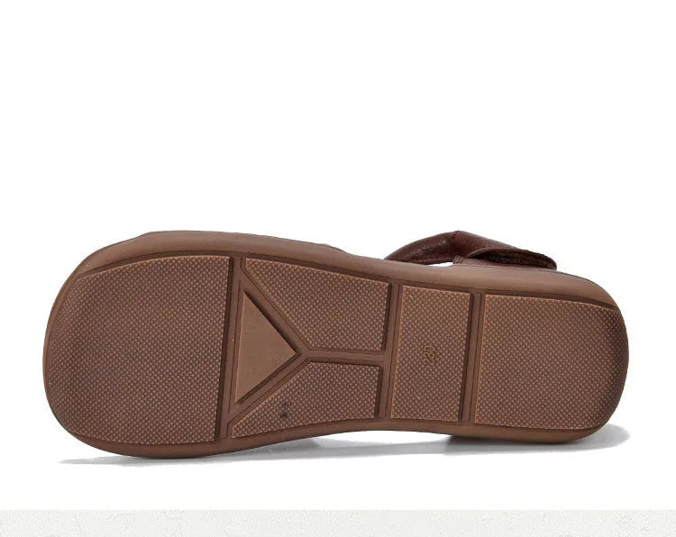 Vintage Soft Leather Flats – Handmade Retro Comfort | Mint Crush