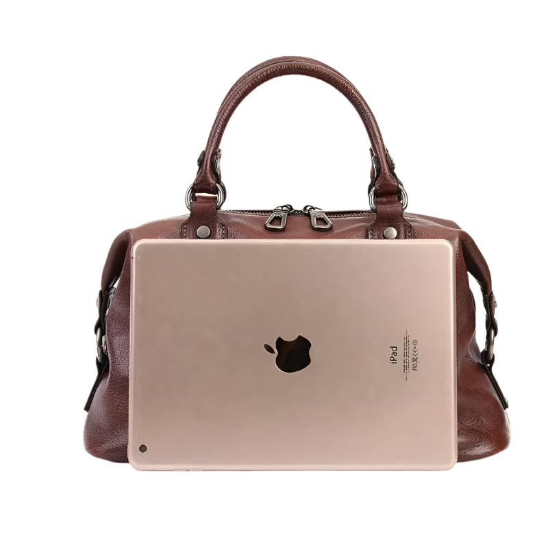 Retro Leather Shoulder Bag – Handmade Classic Charm