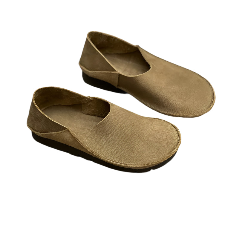 Vintage Leather Ballerinas – Handmade Minimalist Flats | Mint Crush