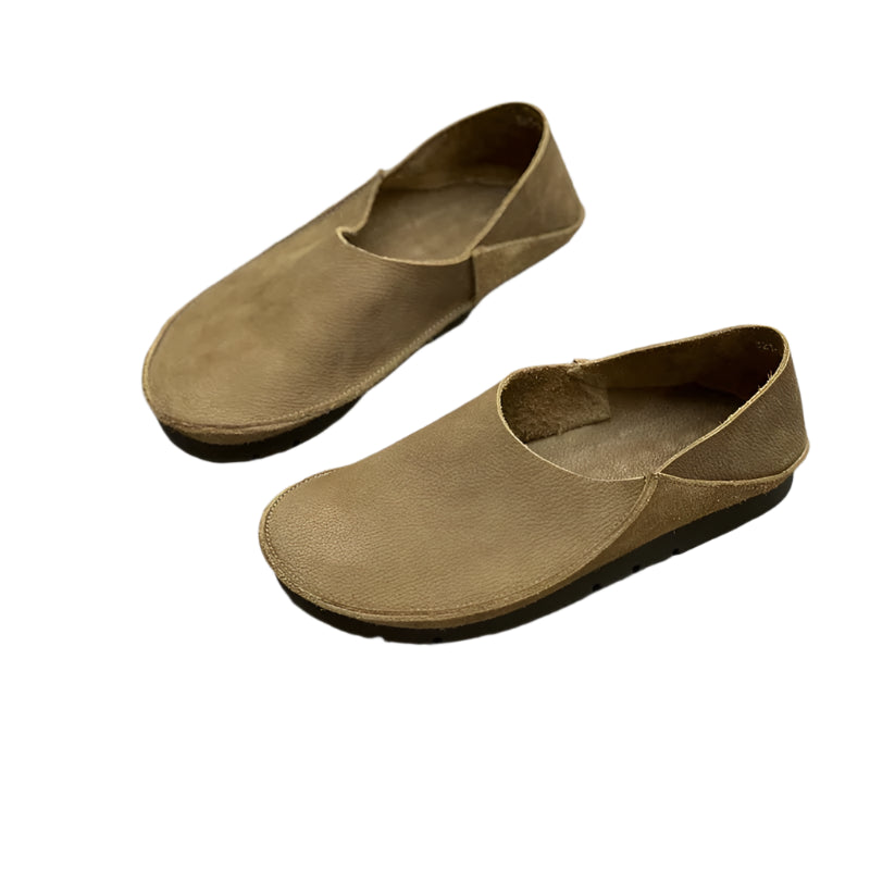 Vintage Leather Ballerinas – Handmade Minimalist Flats | Mint Crush