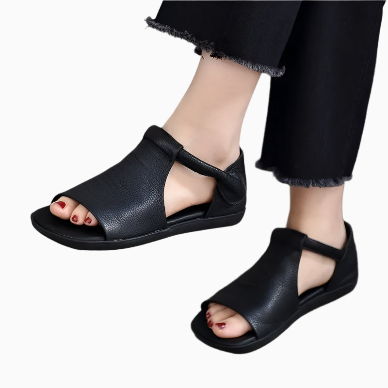 Vintage Soft Leather Flats – Handmade Retro Comfort | Mint Crush