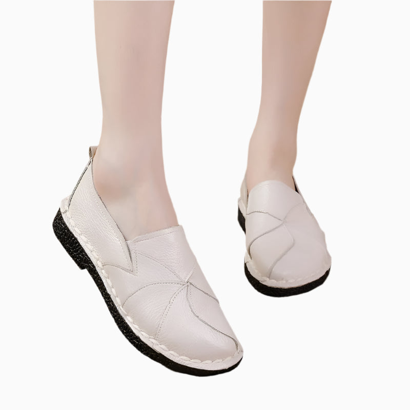 Chunky Leather Loafers – Boho Retro Handmade | Mint Crush