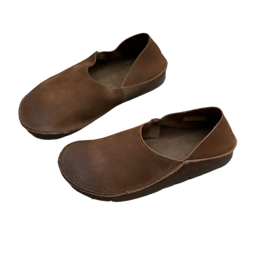 Vintage Leather Ballerinas – Handmade Minimalist Flats | Mint Crush