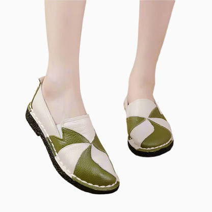 Chunky Leather Loafers – Boho Retro Handmade | Mint Crush