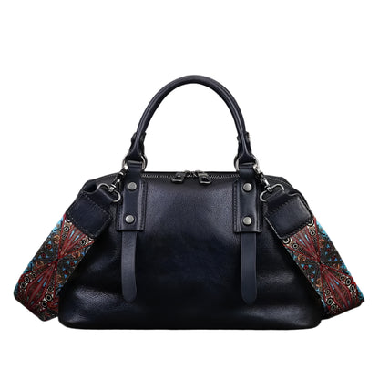 Retro Leather Shoulder Bag – Handmade Classic Charm