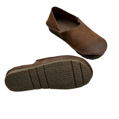 Vintage Leather Ballerinas – Handmade Minimalist Flats | Mint Crush